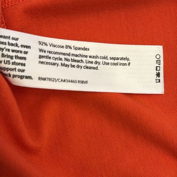 Eileen Fisher Orange tunic dress size medium jersey material size medium - Picture 8 of 8